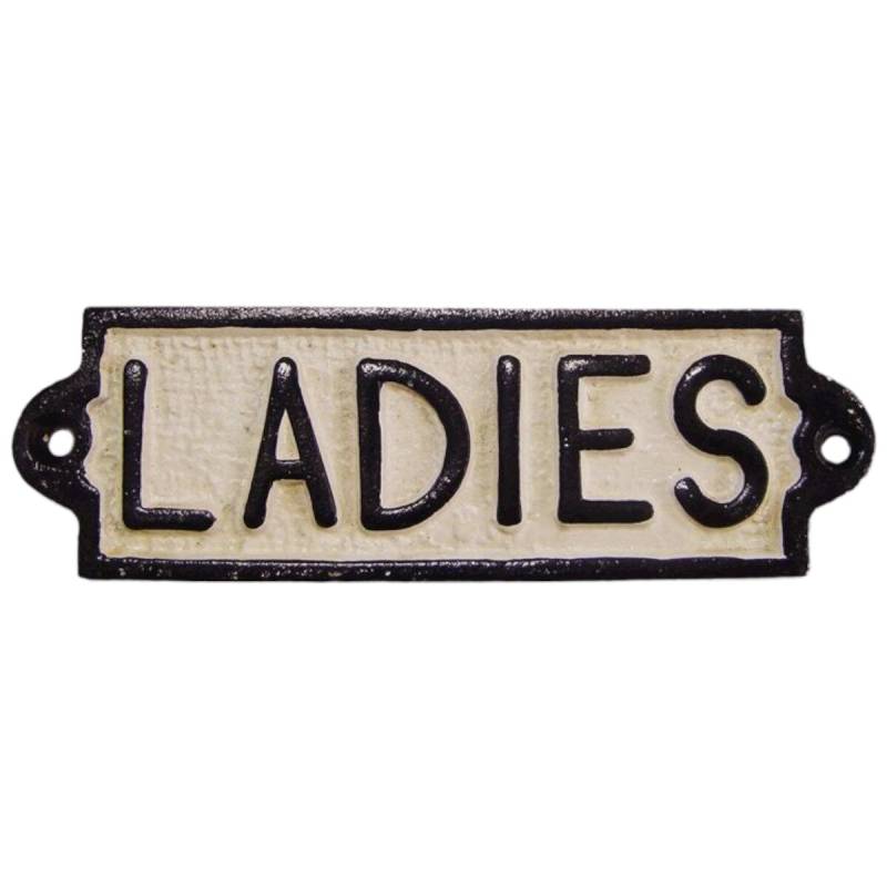 Gusseisen Schild - Ladies