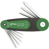 Torx® Stiftschlüssel-Satz im Klapphalter Serie 572 8-teilig - Hafu von HAFU