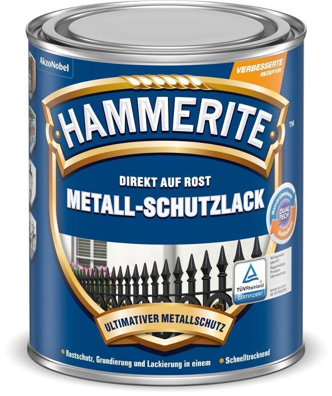 HAMMERITE Metallschutz-Lack Glänzend Schwarz 250ml - 5087589 von Hammerite