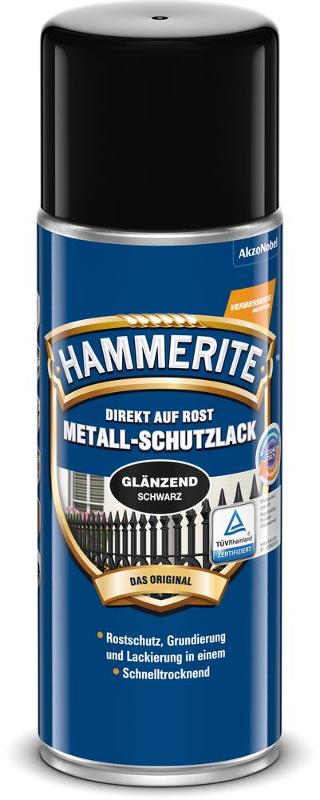 HAMMERITE Metallschutz-Lack Glänzend Schwarz 400ml - 5087590 von Hammerite
