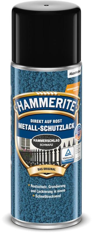 HAMMERITE Metallschutz-Lack Hammerschlag Silbergrau 400ml - 5087615 von Hammerite