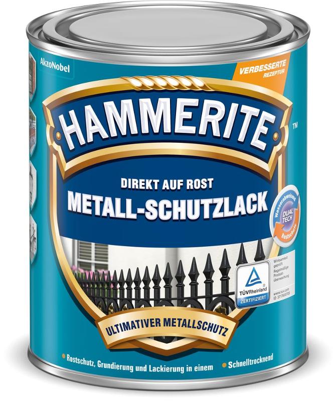 HAMMERITE Metallschutz-Lack Matt Hellgrau 750ml - 5134936 von Hammerite