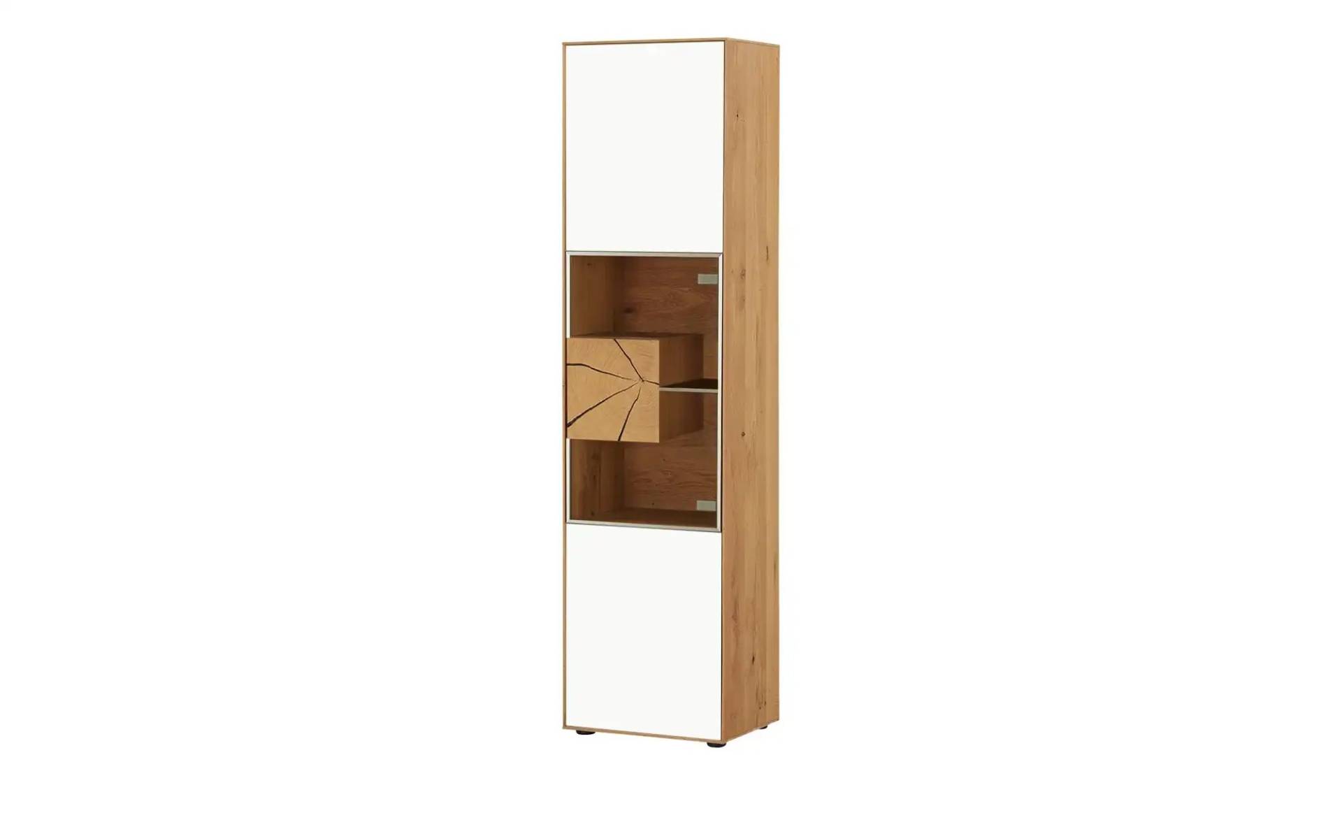 HARTMANN Vitrine  Caya ¦ weiß ¦ Maße (cm): B: 50 H: 196 T: 39 Kommoden & Sideboards > Vitrinen - Höffner