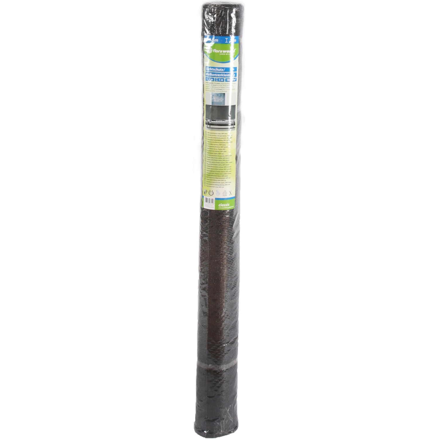 HDPE-Sichtschutzmatte Anthrazit 100 cm x 500 cm HDPE-Sichtschutzmatte Anthrazit 100 cm x 500 cm