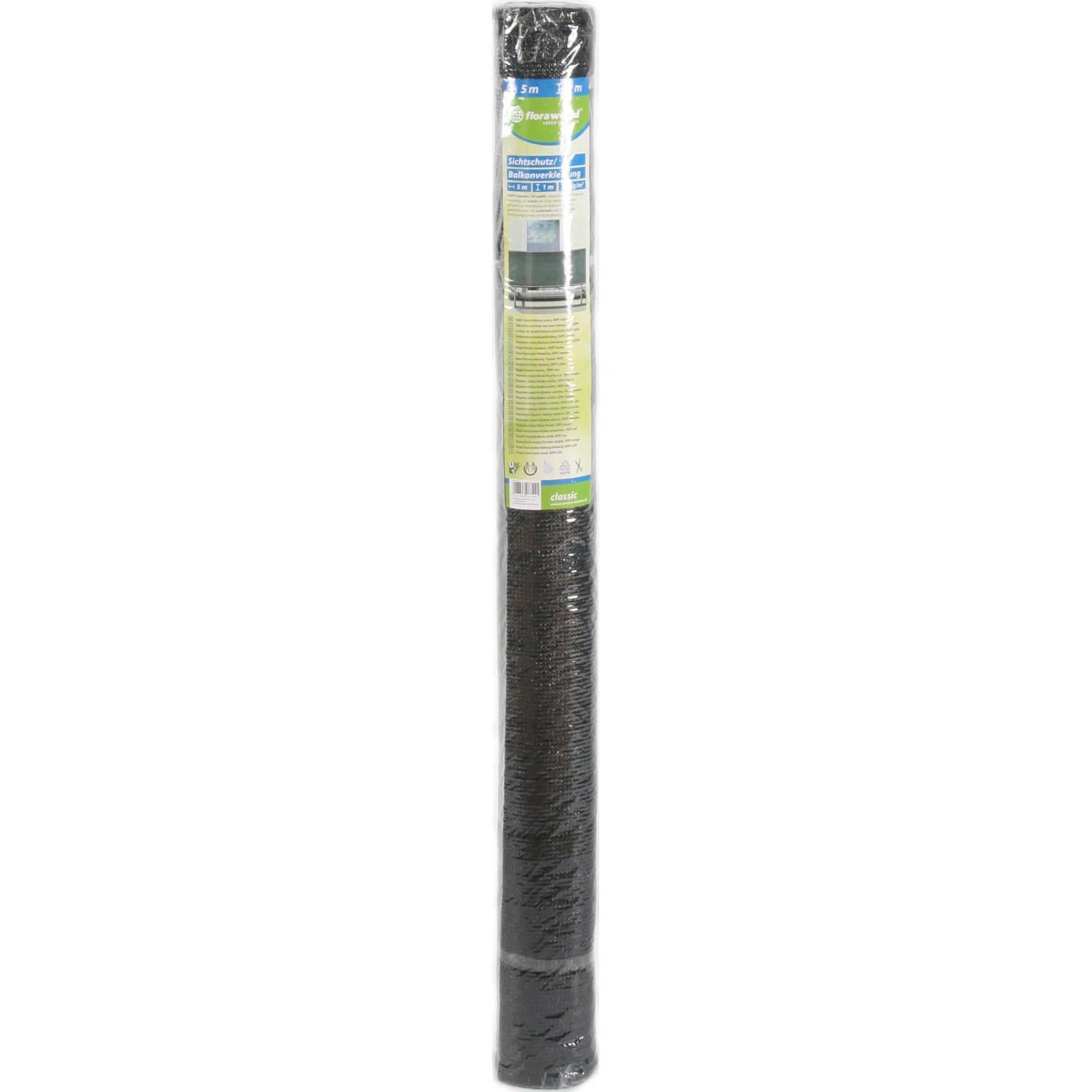 HDPE-Sichtschutzmatte Grün 100 cm x 500 cm HDPE-Sichtschutzmatte Grün 100 cm x 500 cm