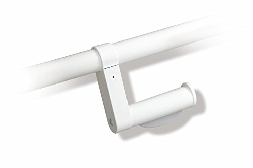 HEWI Aufrüstsatz WC-Papierhalter, zur Nachrüstung am HEWI Stangensystem und Stützklappgriffen der Serie 801, Farbe weiß - 801.50.010 von Hewi