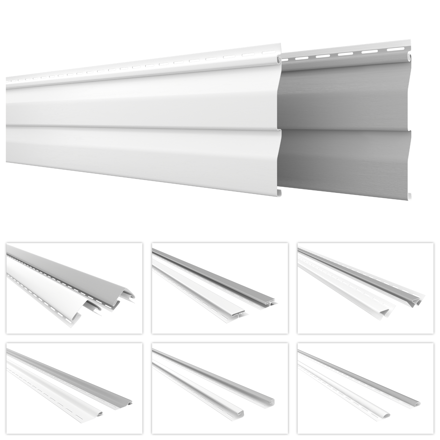 HEXIM Kunststoffpaneele und Zubehör für die Fassade - Fassadenverkleidung PVC-U Vinyl Siding