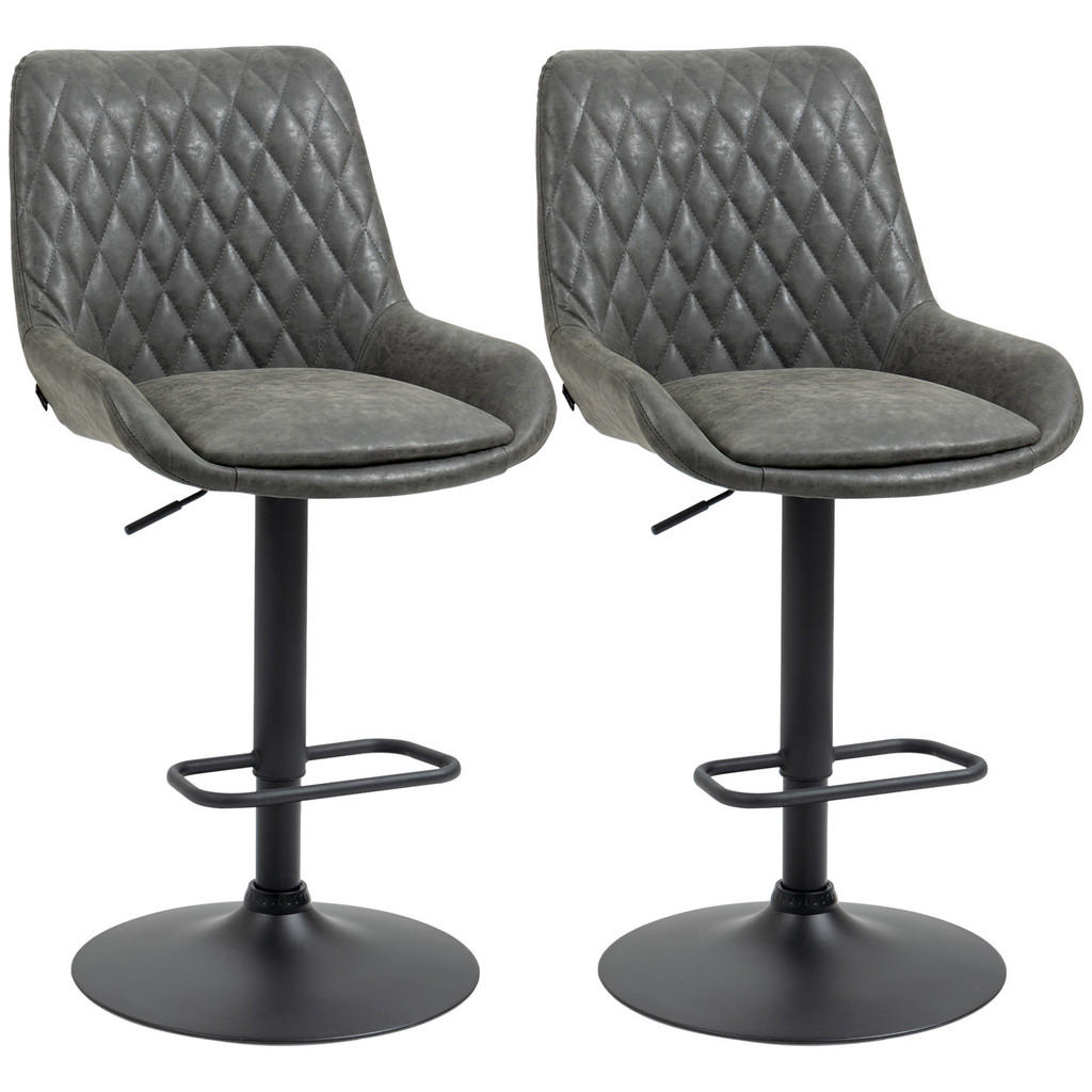 HOMCOM BARHOCKER, Dunkelgrau HOMCOM BARHOCKER, Dunkelgrau