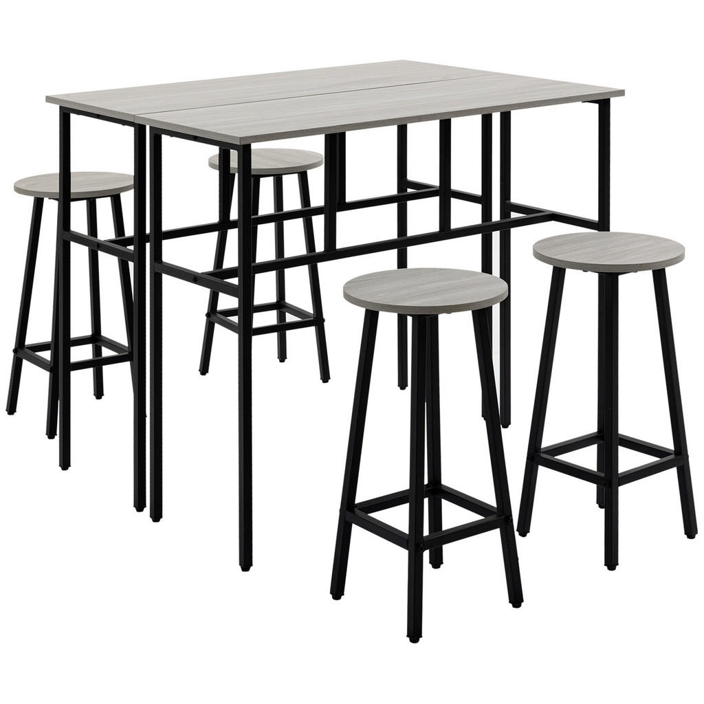 HOMCOM BARTISCH-SET, Grau HOMCOM BARTISCH-SET, Grau