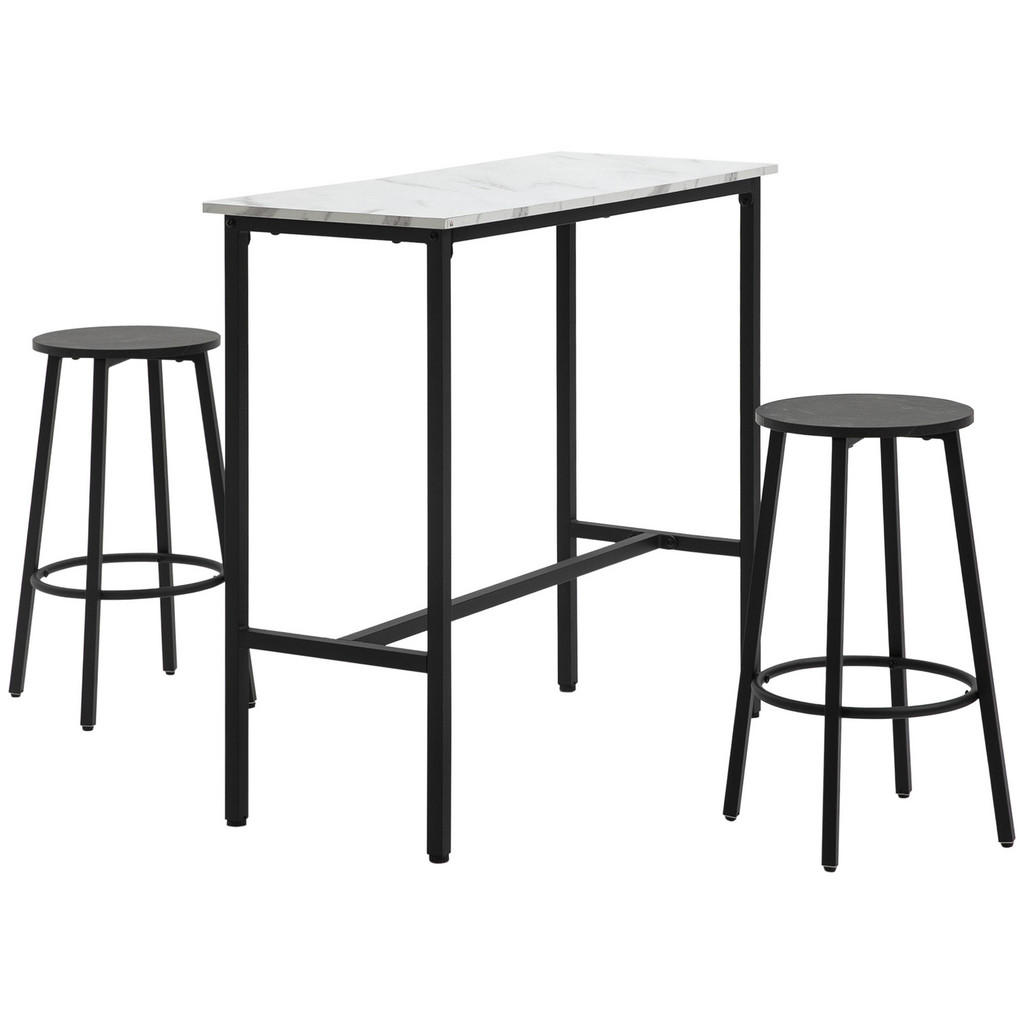 HOMCOM BARTISCH-SET, Weiß HOMCOM BARTISCH-SET, Weiß
