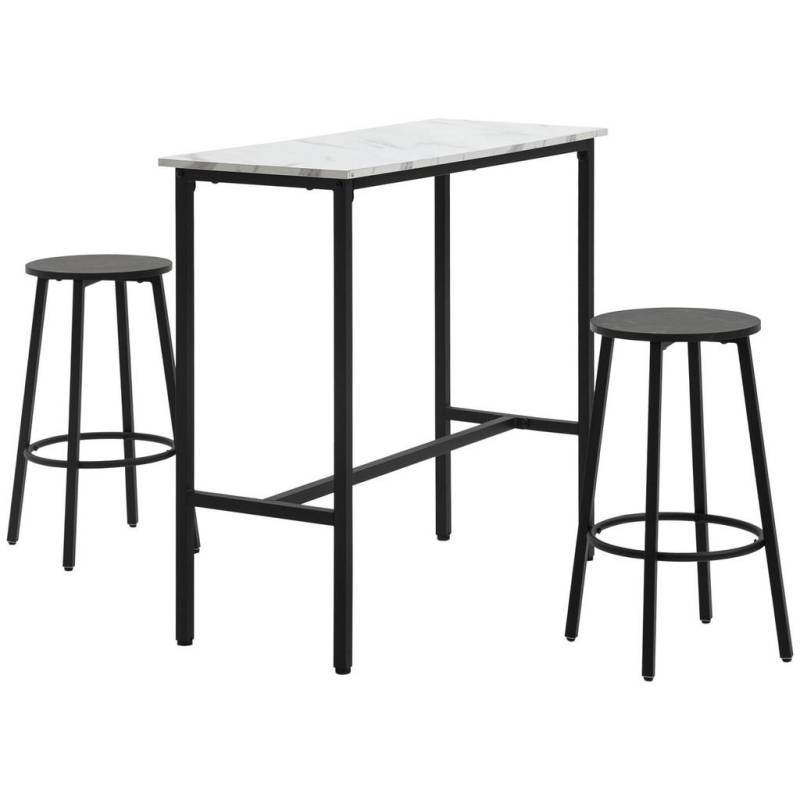 HOMCOM BARTISCH-SET, Weiß