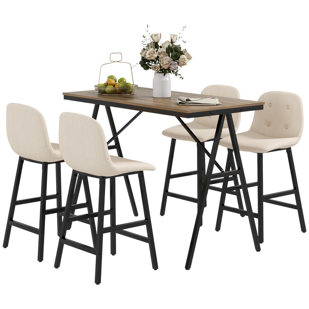 HOMCOM BARTISCH-SET Beige HOMCOM BARTISCH-SET Beige