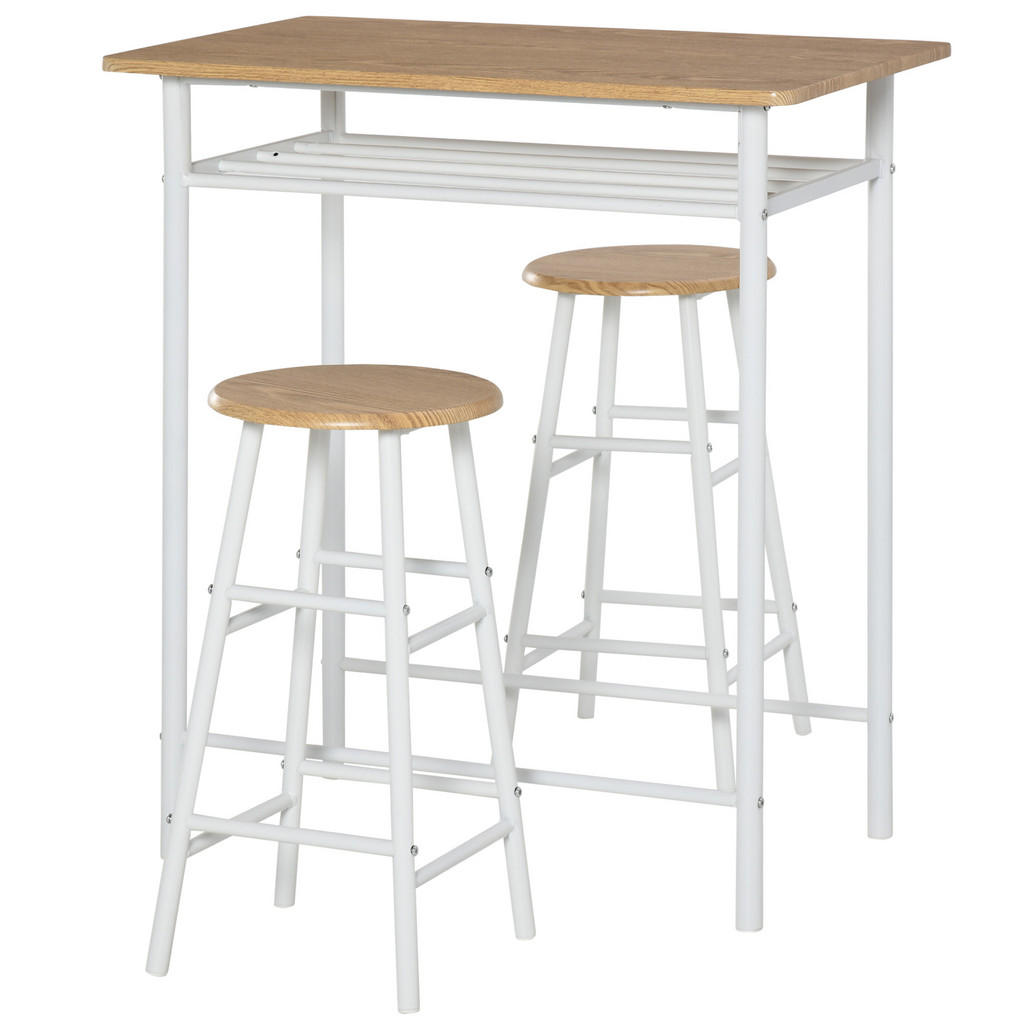 HOMCOM BARTISCH-SET Weiß HOMCOM BARTISCH-SET Weiß