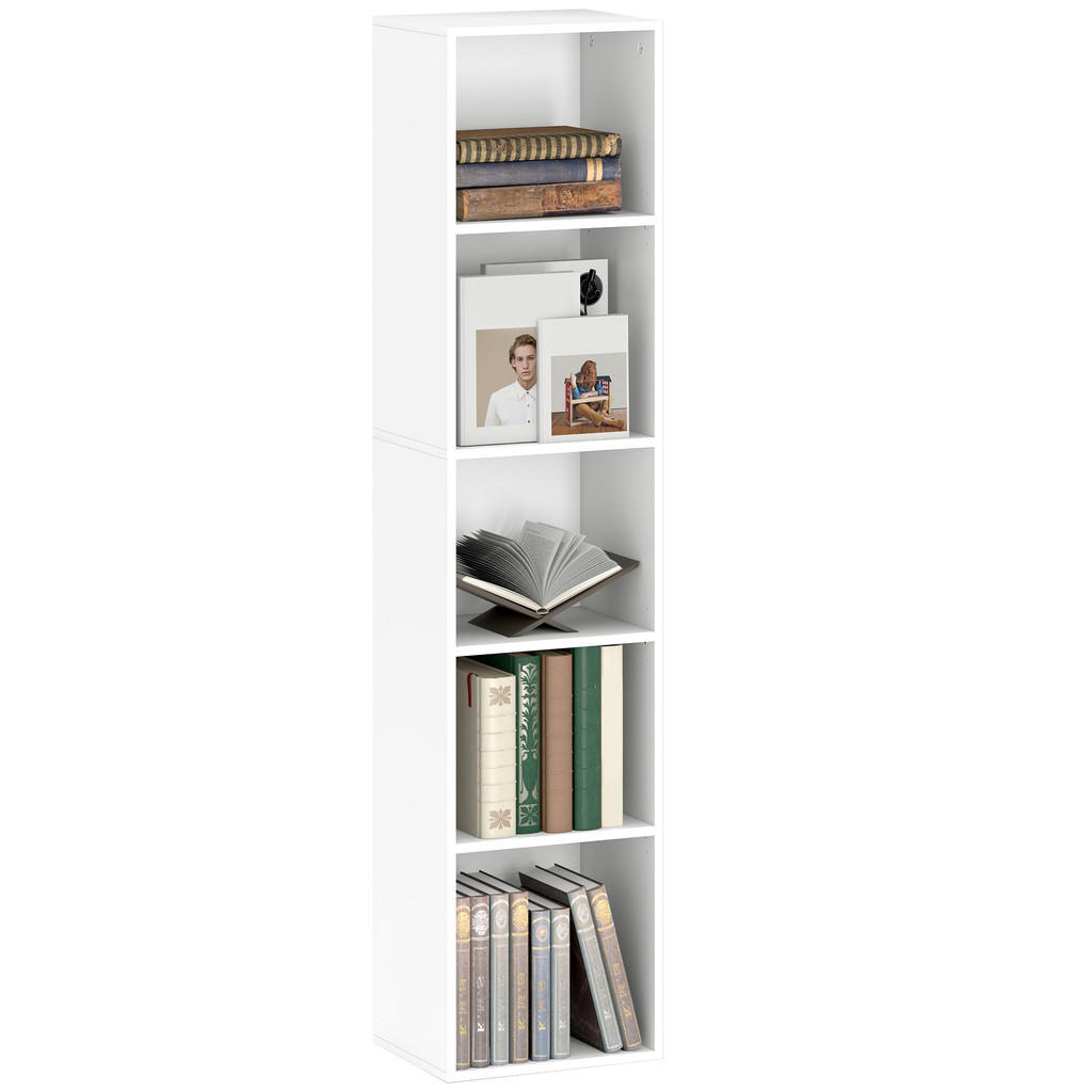 HOMCOM BÜCHERREGAL Weiß HOMCOM BÜCHERREGAL Weiß