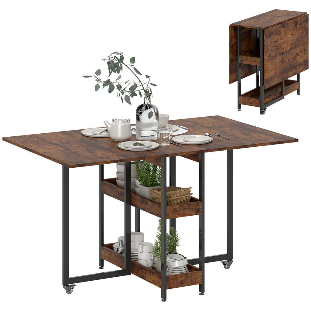 HOMCOM ESSTISCH Braun HOMCOM ESSTISCH Braun