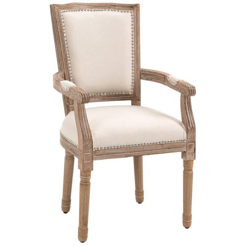 HOMCOM ESSZIMMERSTÜHLE, Creme