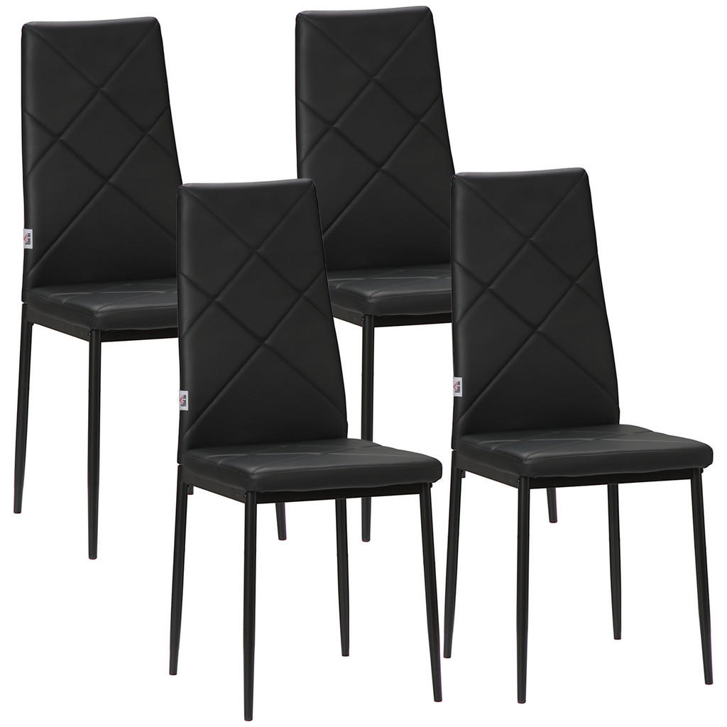 HOMCOM ESSZIMMERSTÜHLE Schwarz HOMCOM ESSZIMMERSTÜHLE Schwarz