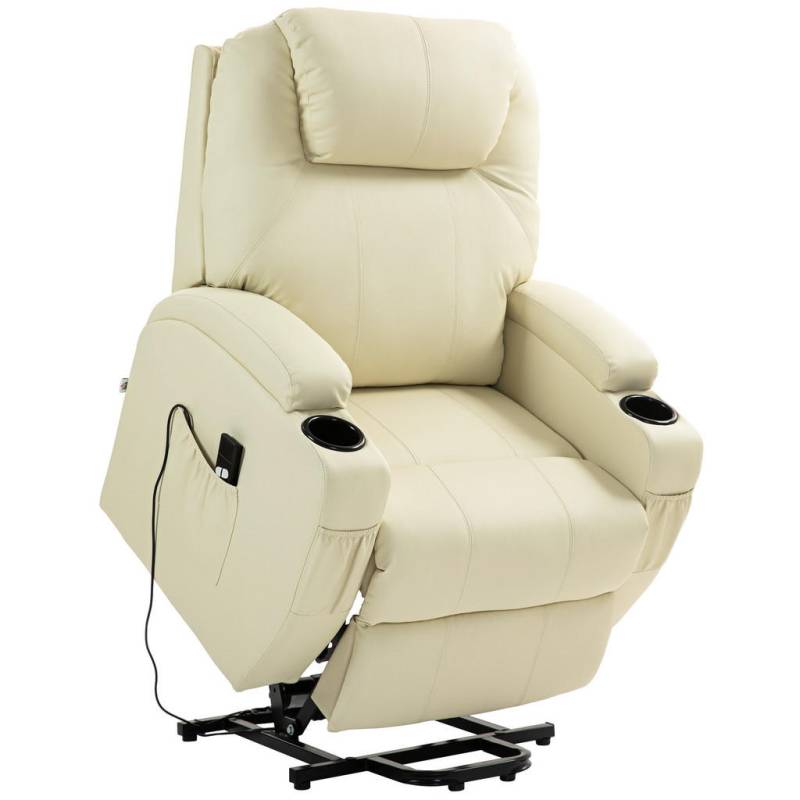HOMCOM FERNSEHSESSEL Creme