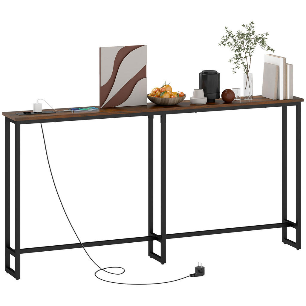 HOMCOM KONSOLENTISCH, Braun HOMCOM KONSOLENTISCH, Braun