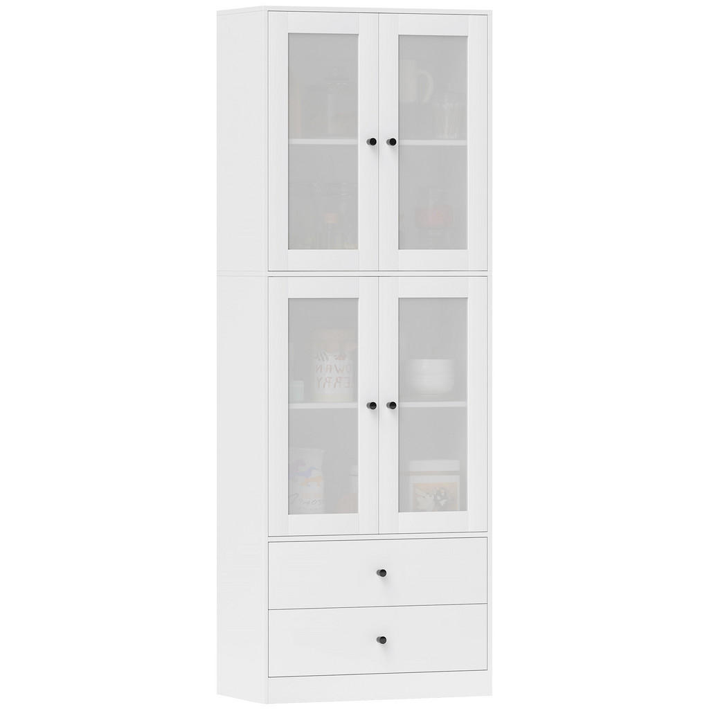 HOMCOM KÜCHENSCHRANK, Weiß HOMCOM KÜCHENSCHRANK, Weiß