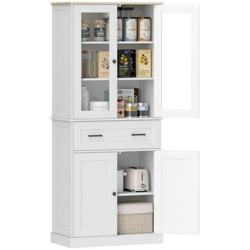 HOMCOM KÜCHENSCHRANK, Weiß