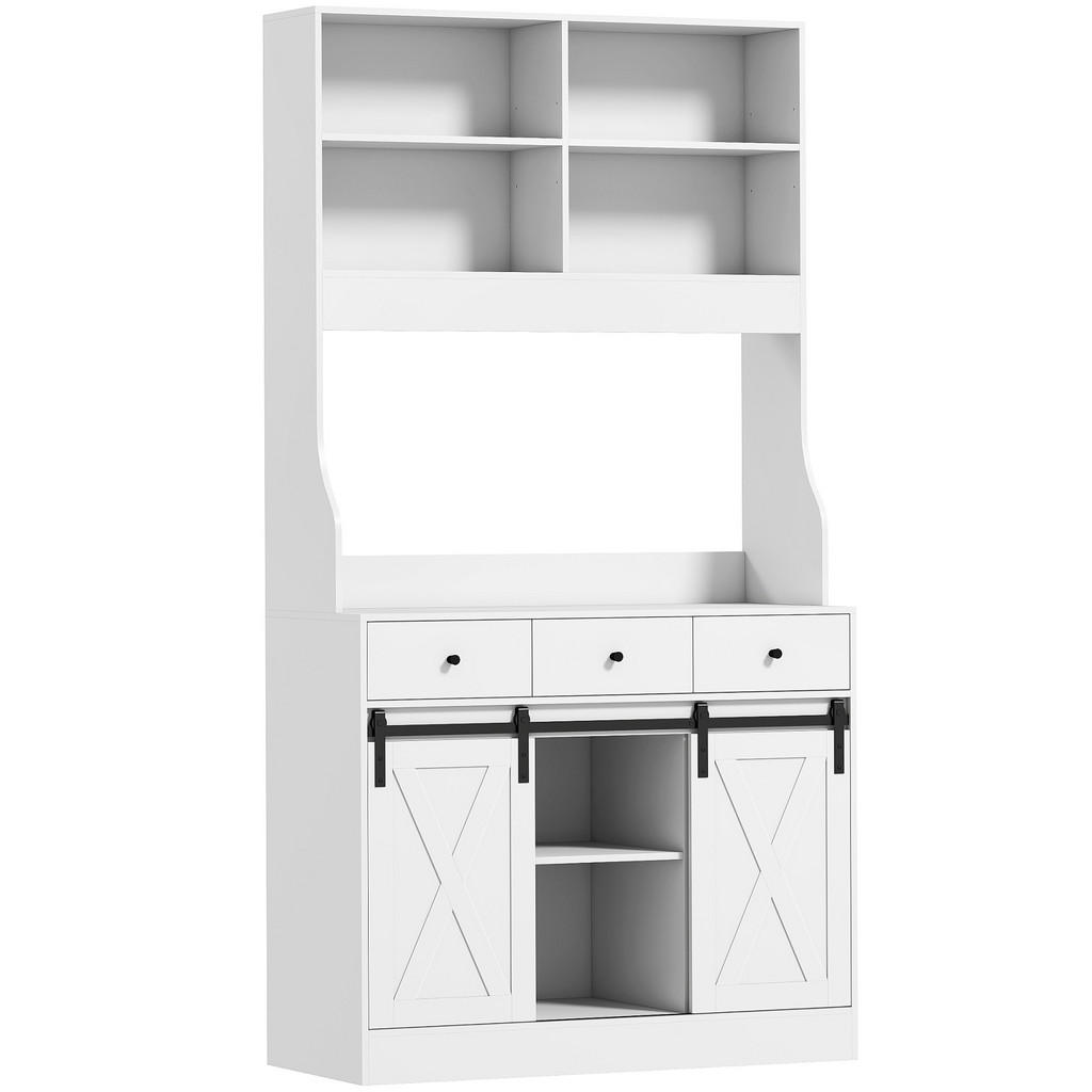 HOMCOM KÜCHENSCHRANK, Weiß