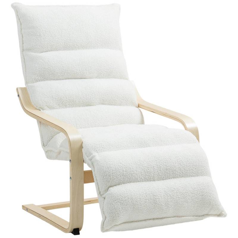 HOMCOM LOUNGE-SESSEL Weiß