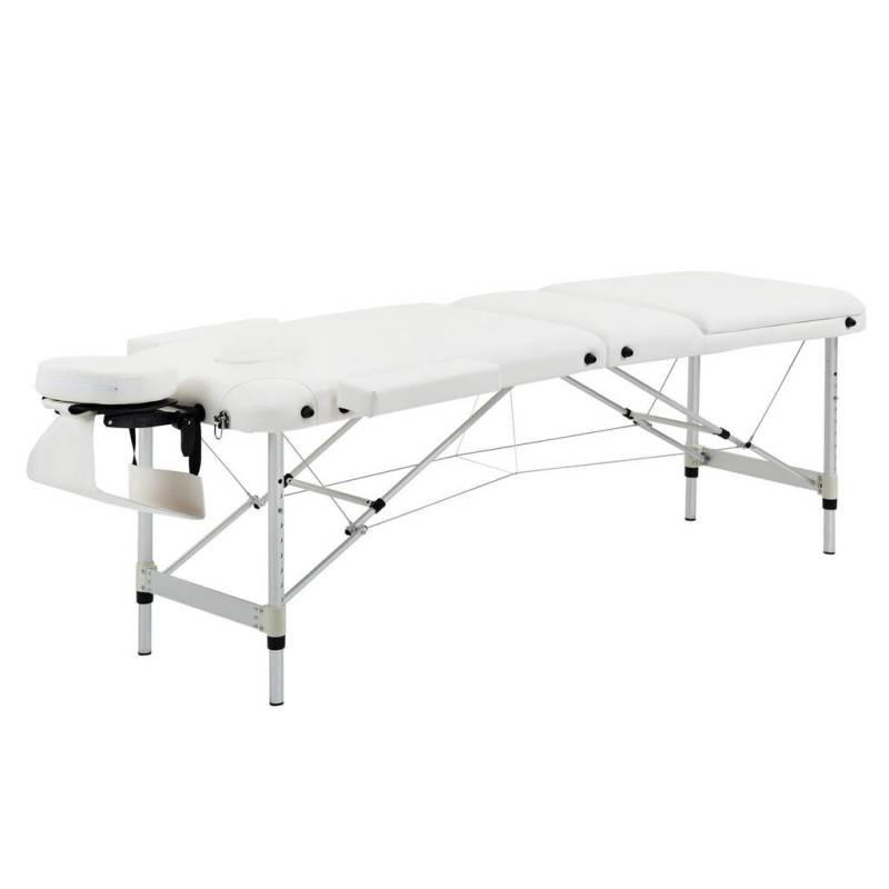 HOMCOM MASSAGELIEGEN, Weiß