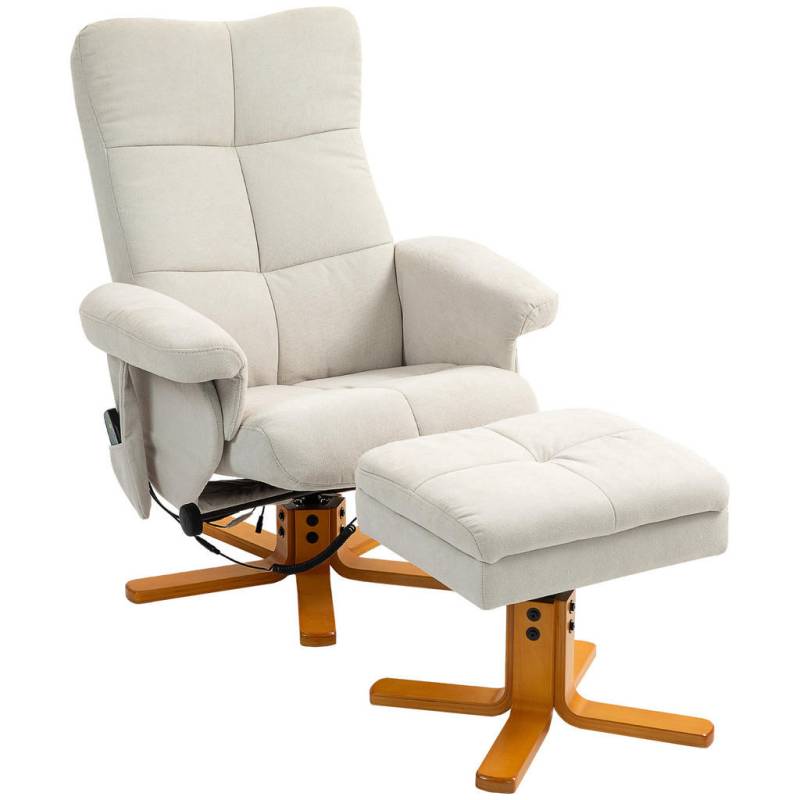 HOMCOM MASSAGESESSEL Creme