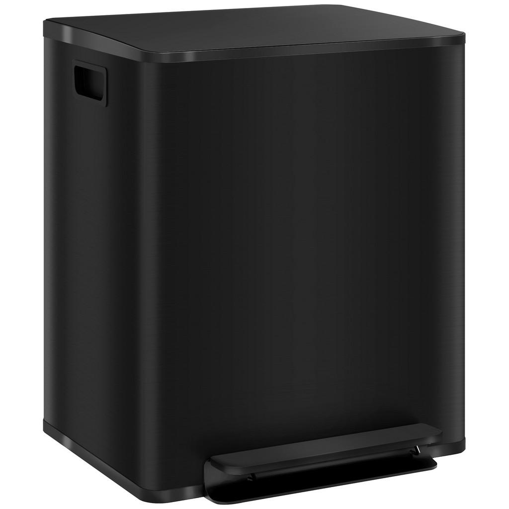 HOMCOM MÜLLEIMER Schwarz HOMCOM MÜLLEIMER Schwarz