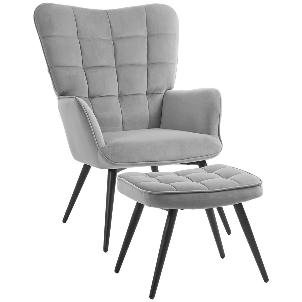 HOMCOM OHRENSESSEL, Hellgrau HOMCOM OHRENSESSEL, Hellgrau
