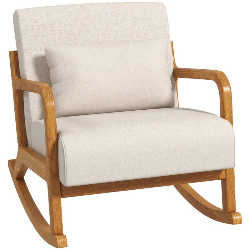 HOMCOM SCHAUKELSESSEL, Creme