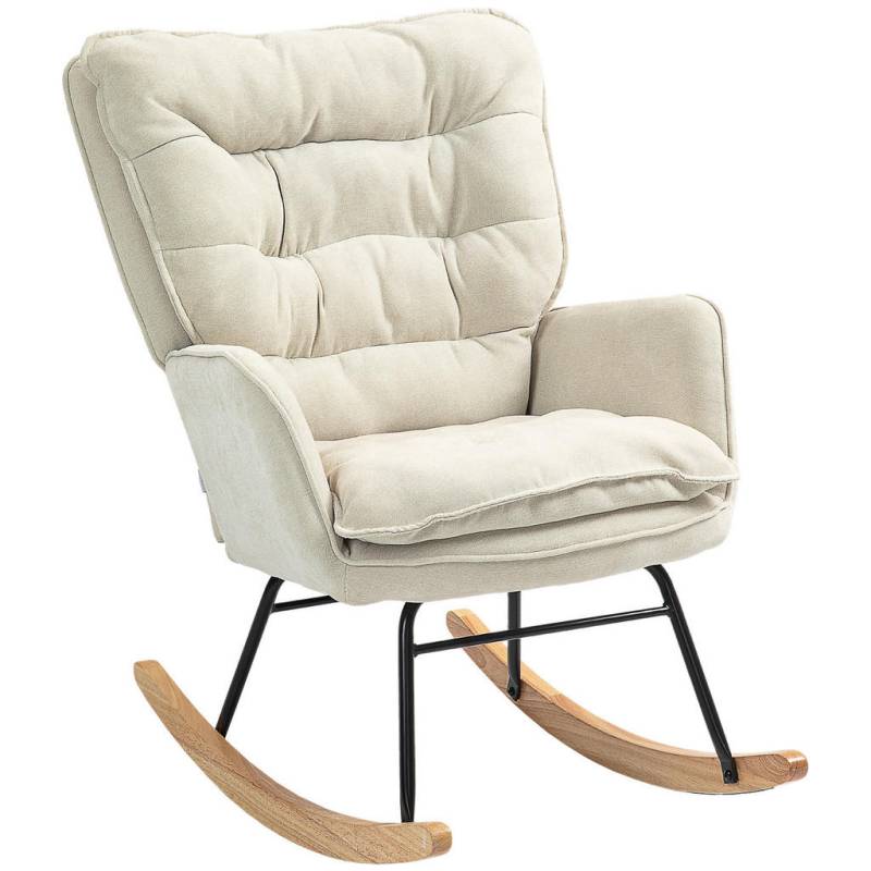HOMCOM SCHAUKELSTUHL, Beige