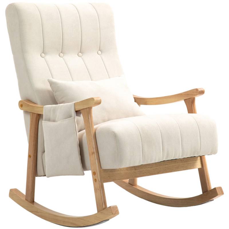 HOMCOM SCHAUKELSTUHL Beige