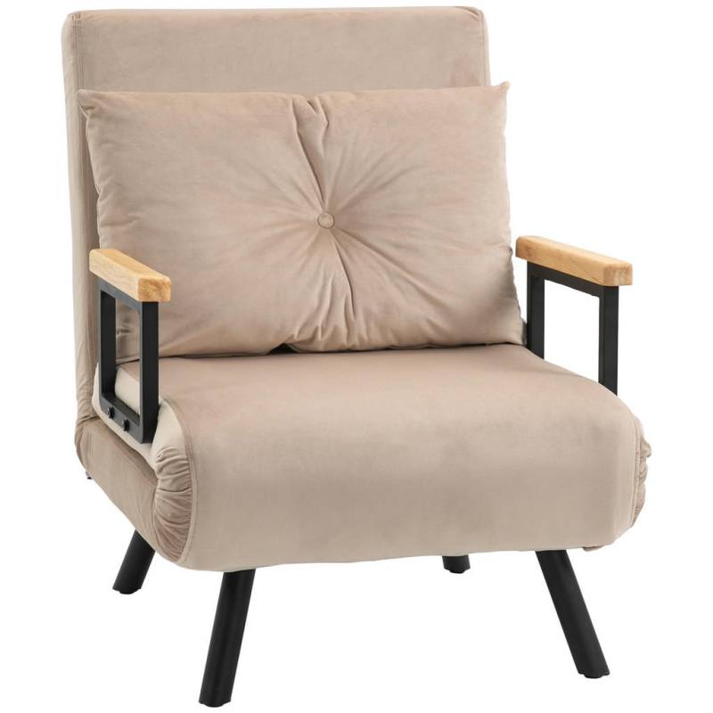 HOMCOM SCHLAFSESSEL, Beige