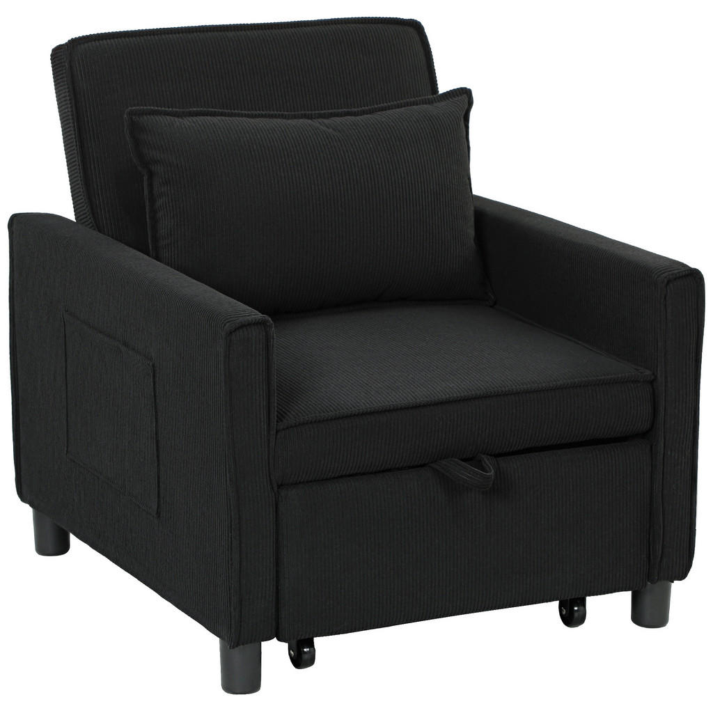 HOMCOM SCHLAFSESSEL, Schwarz HOMCOM SCHLAFSESSEL, Schwarz