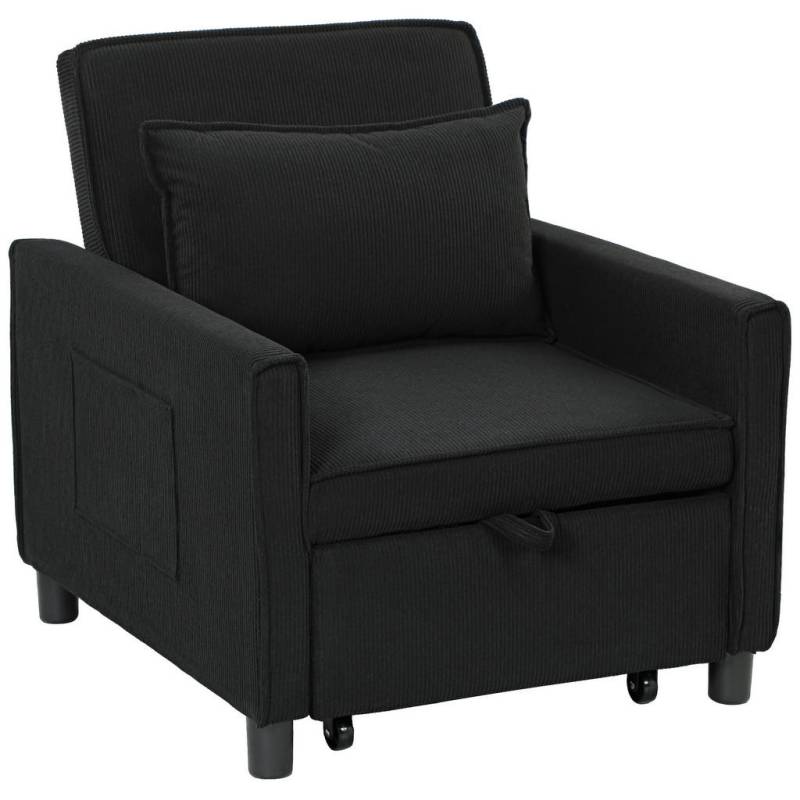 HOMCOM SCHLAFSESSEL, Schwarz