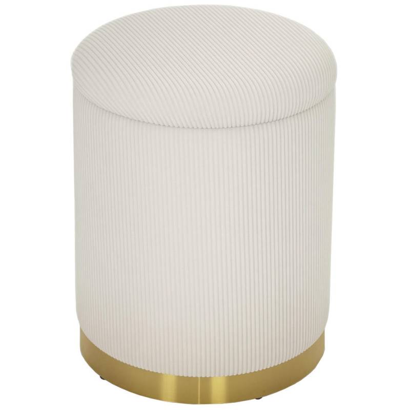HOMCOM SITZHOCKER Creme