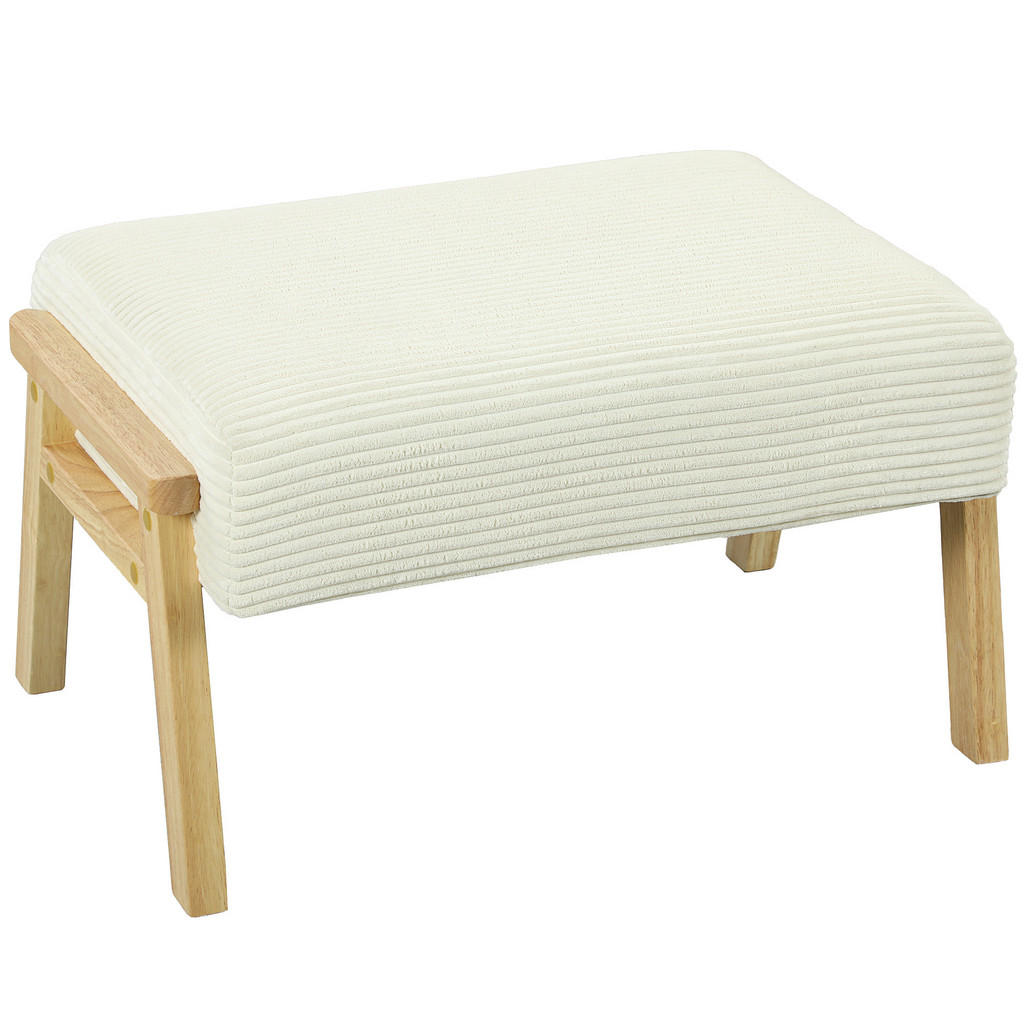 HOMCOM SITZHOCKER Creme