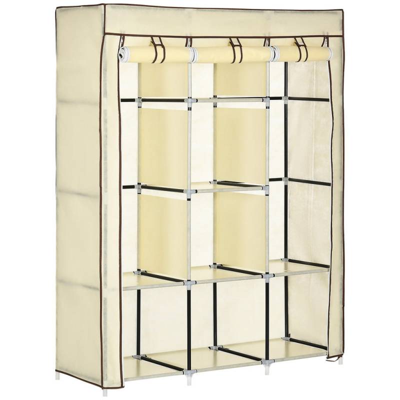 HOMCOM STOFFSCHRANK, Weiß