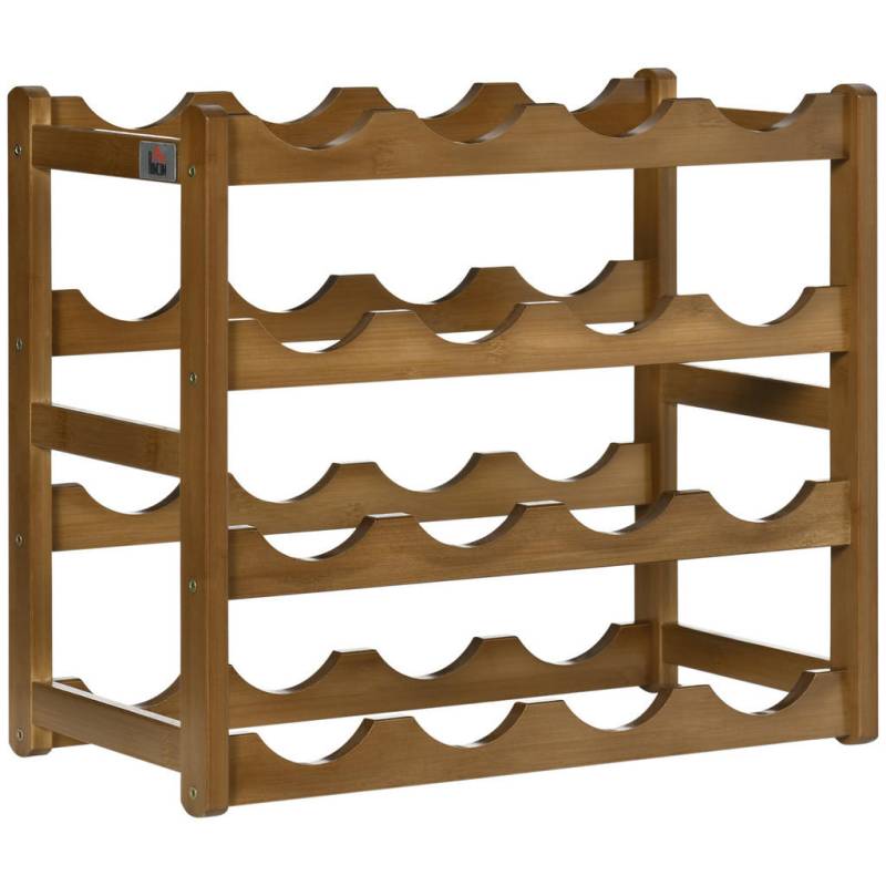 HOMCOM WEINREGAL, Braun