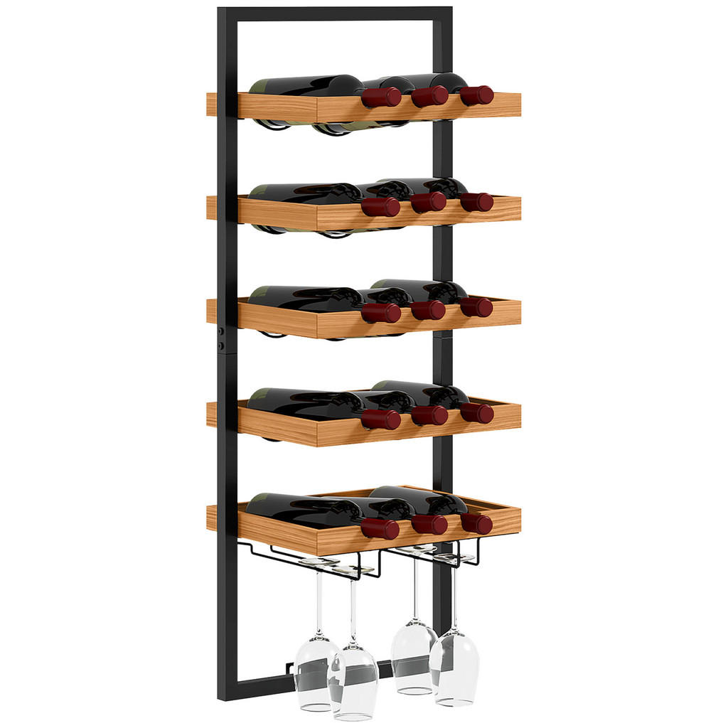 HOMCOM WEINREGAL Braun HOMCOM WEINREGAL Braun