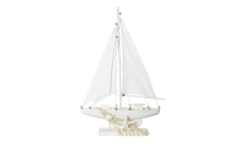 HOME STORY Deko Segelboot   ¦ weiß ¦ Holz,Polyresin (Kunstharz),Baumwolle ¦ Maße (cm): B: 23 H: 34,5 T: 4.5 Accessoires > Dekoartikel - Höffner