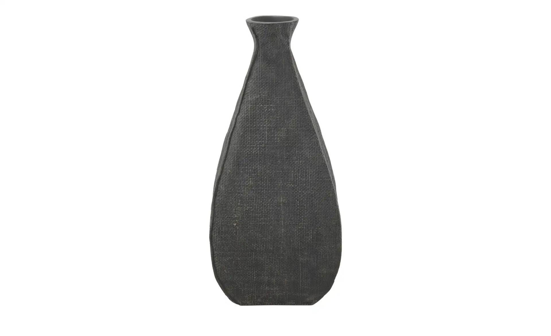 HOME STORY Deko Vase   ¦ schwarz ¦ Polyresin (Kunstharz) ¦ Maße (cm): B: 18,5 H: 40 Dekoration > Vasen - Möbel Kraft