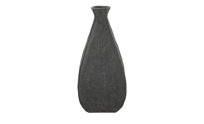 HOME STORY Deko Vase   ¦ schwarz ¦ Polyresin (Kunstharz) ¦ Maße (cm): B: 18,5 H: 40 Dekoration > Vasen - Möbel Kraft