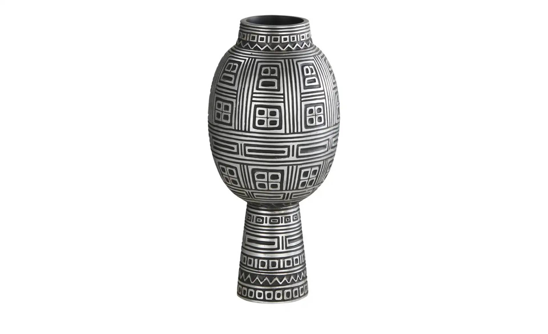 HOME STORY Deko Vase   ¦ schwarz ¦ Polyresin (Kunstharz) ¦ Maße (cm): H: 51  Ø: 23.5 Dekoration > Vasen - Möbel Kraft