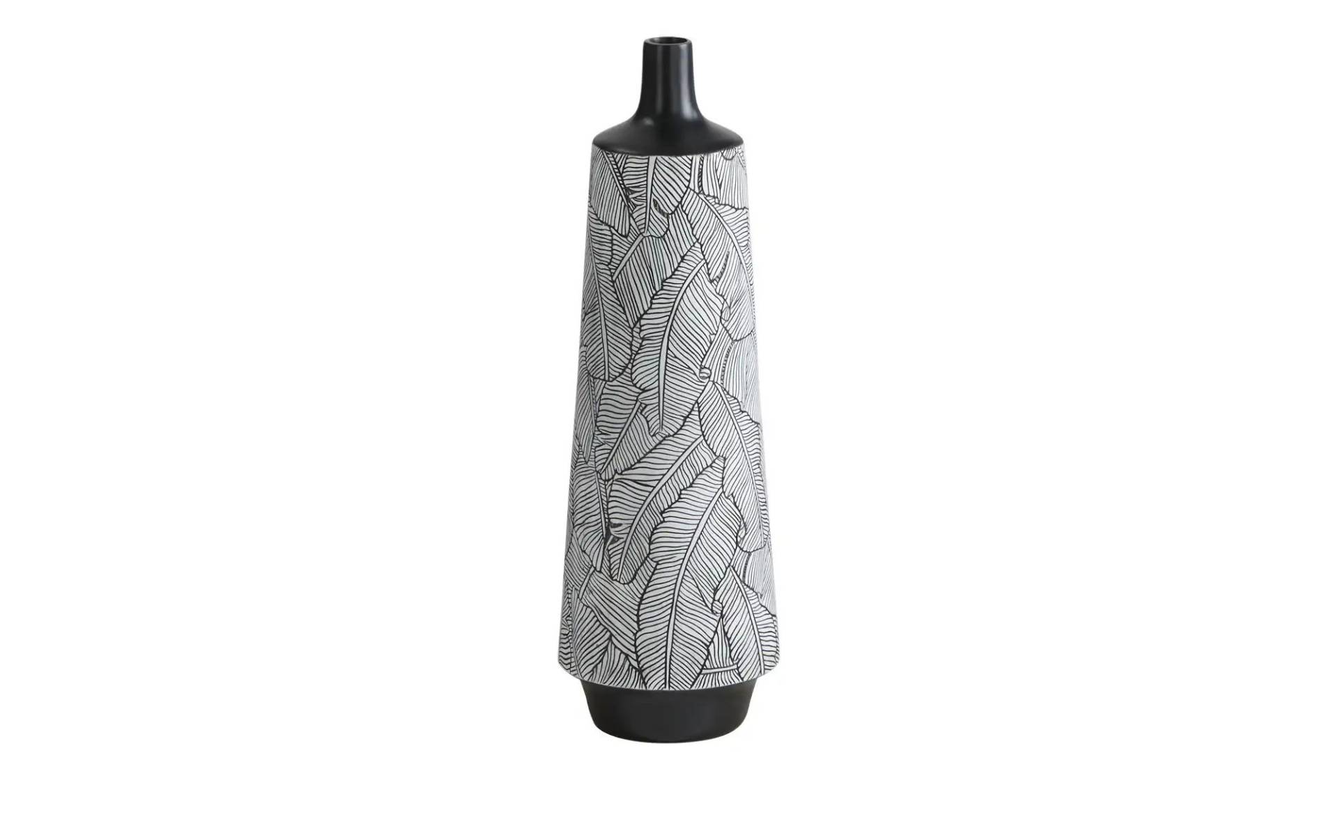 HOME STORY Deko Vase   ¦ schwarz ¦ Polyresin (Kunstharz) ¦ Maße (cm): H: 58  Ø: 18.5 Dekoration > Vasen - Möbel Kraft