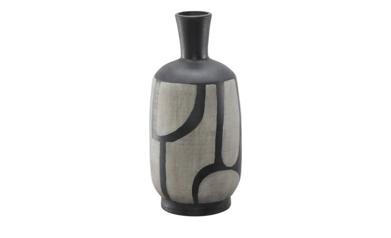 HOME STORY Deko Vase   ¦ schwarz ¦ Terracotta ¦ Maße (cm): H: 45  Ø: 20.32 Dekoration > Vasen - Möbel Kraft