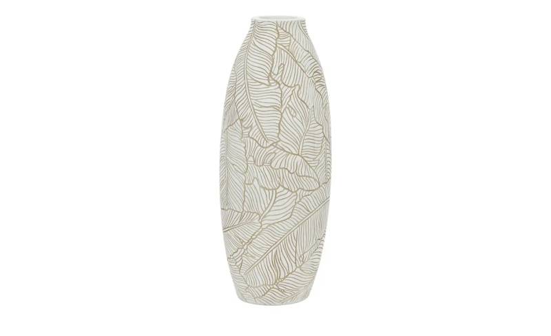 HOME STORY Deko Vase   ¦ weiß ¦ Polyresin (Kunstharz) ¦ Maße (cm): H: 43  Ø: 17.0 Dekoration > Vasen - Möbel Kraft