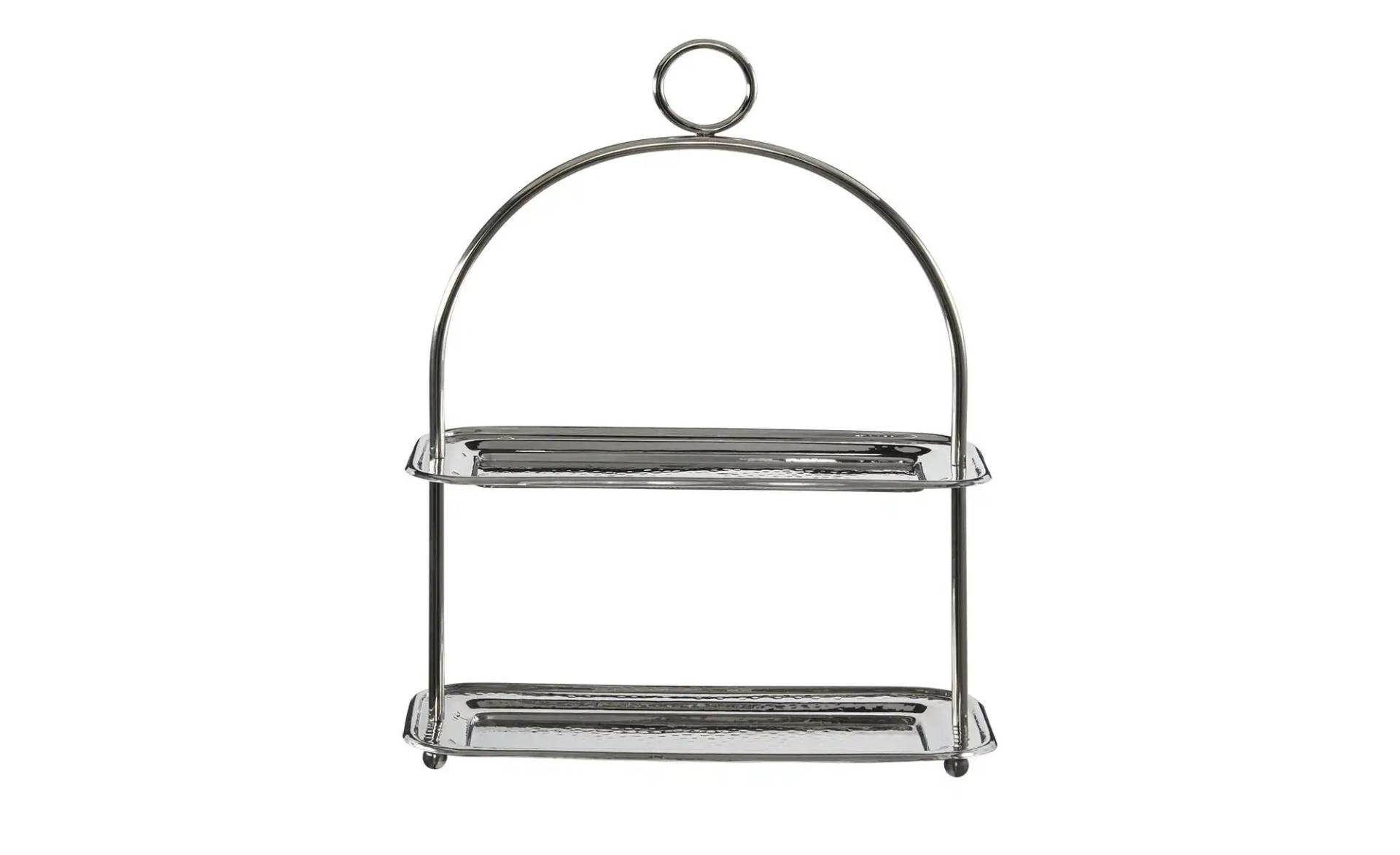 HOME STORY Etagere   ¦ silber ¦ Edelstahl ¦ Maße (cm): B: 16 H: 46 Geschirr > Einzelgeschirrteile - Höffner